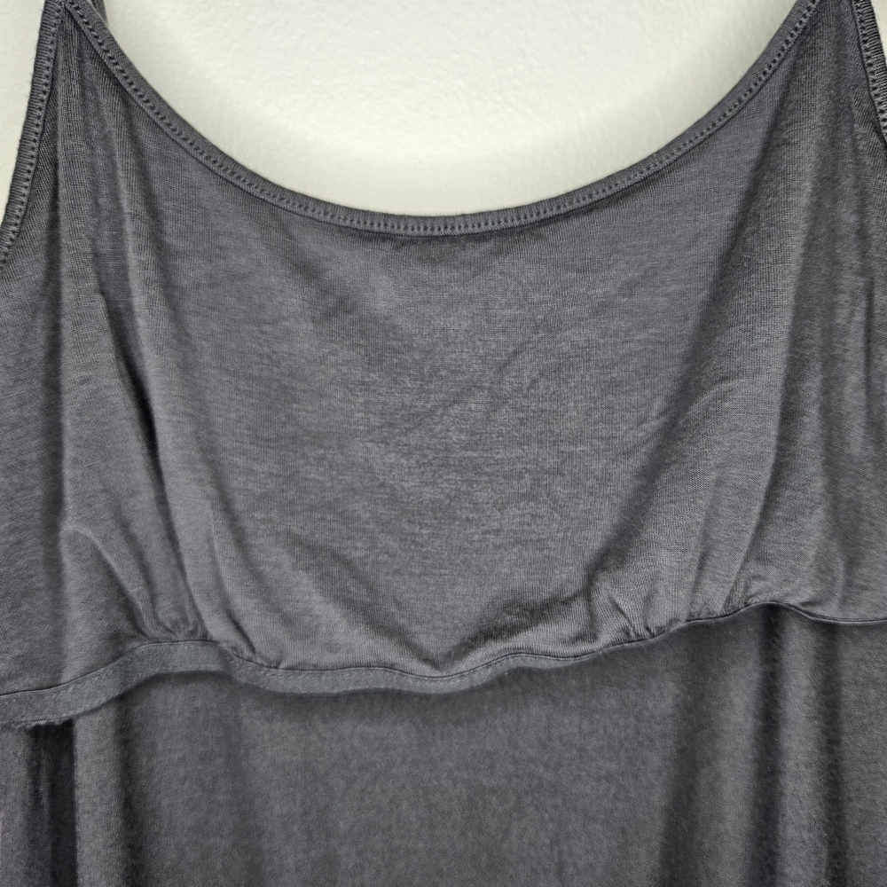 Gilligan & O'Malley Gray Sleep Camisole with Built-In Liner Sz XL - Picture 8 of 9